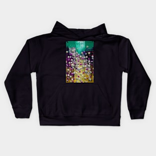 Oil painting colorful bubbles style Kids Hoodie